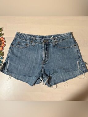 Vintage Lucky Brand Light Blue Denim Waist Panel with Raw Edge